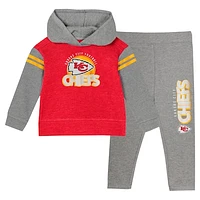 Toddler Kansas City Chiefs Club House Long Sleeve Hoodie Top and Leggings Two-Piece Set