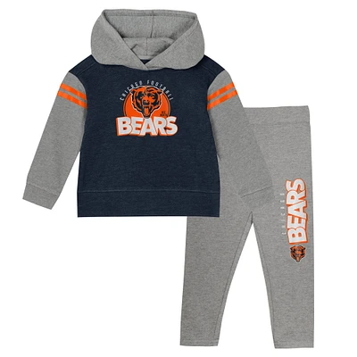 Toddler Chicago Bears Club House Long Sleeve Hoodie Top and Leggings Two-Piece Set