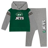 Toddler New York Jets Club House Long Sleeve Hoodie Top and Leggings Two-Piece Set