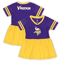 Girls Toddler Purple Minnesota Vikings Stadium Lights Fashion Jersey Dress