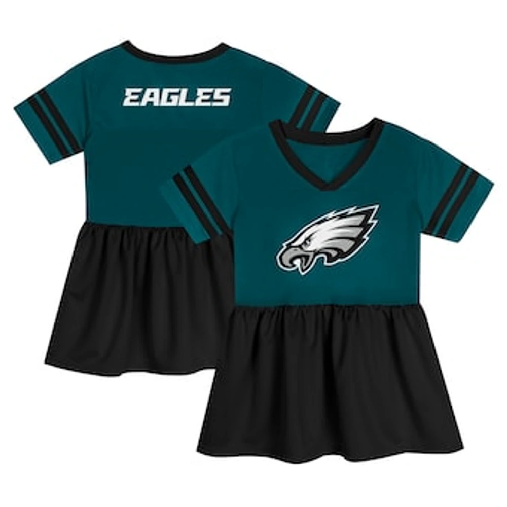 Girls Toddler Midnight Green Philadelphia Eagles Stadium Lights Fashion Jersey Dress