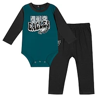 Infant Philadelphia Eagles Double Up Long Sleeve Bodysuit and Pants Set