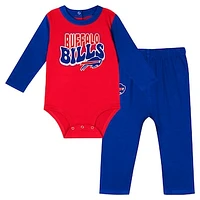 Infant Buffalo Bills Double Up Long Sleeve Bodysuit and Pants Set