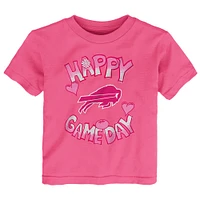 Infant Pink Buffalo Bills Happy Gameday T-Shirt