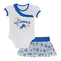 Infant  Detroit Lions Love My Team Bodysuit & Skirt Set