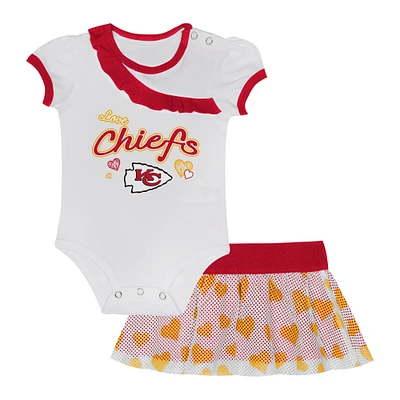 Infant  Kansas City Chiefs Love My Team Bodysuit & Skirt Set