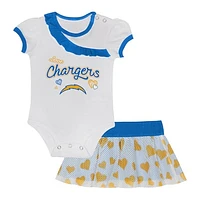 Infant  Los Angeles Chargers Love My Team Bodysuit & Skirt Set