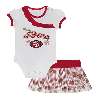 Infant  San Francisco 49ers Love My Team Bodysuit & Skirt Set