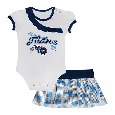 Infant  Tennessee Titans Love My Team Bodysuit & Skirt Set