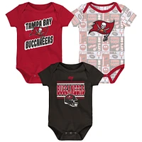 Infant Tampa Bay Buccaneers Play Day Three-Pack Bodysuit Set