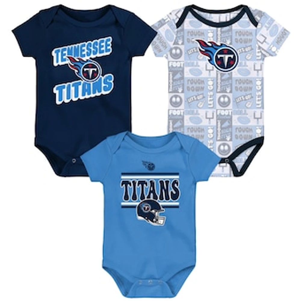 Infant Tennessee Titans Play Day Three-Pack Bodysuit Set