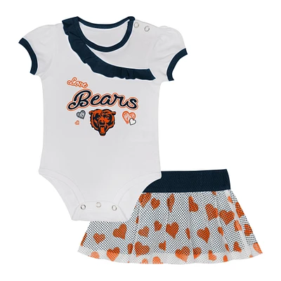 Newborn & Infant Chicago Bears Love My Team Bodysuit Skirt Set