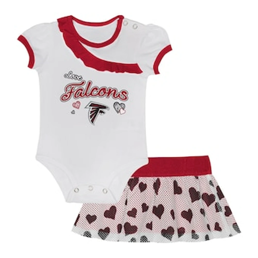 Newborn & Infant Atlanta Falcons Love My Team Bodysuit Skirt Set