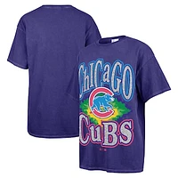 Women's '47 Navy Chicago Cubs Flashing Lights Boyfriend T-Shirt