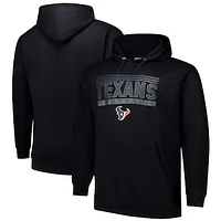 Men's Fanatics Black Houston Texans Big & Tall Pop Pullover Hoodie