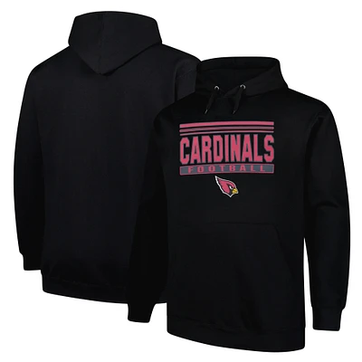 Men's Fanatics Black Arizona Cardinals Big & Tall Pop Pullover Hoodie