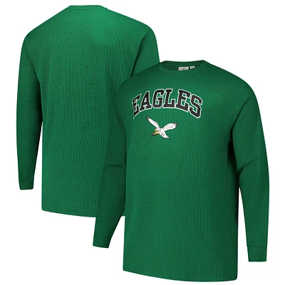 Men's Fanatics Kelly Green Philadelphia Eagles Big & Tall Thermal Long Sleeve T-Shirt