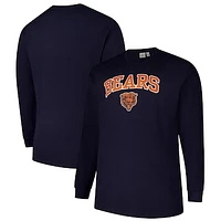 Men's Fanatics Navy Chicago Bears Big & Tall Thermal Long Sleeve T-Shirt