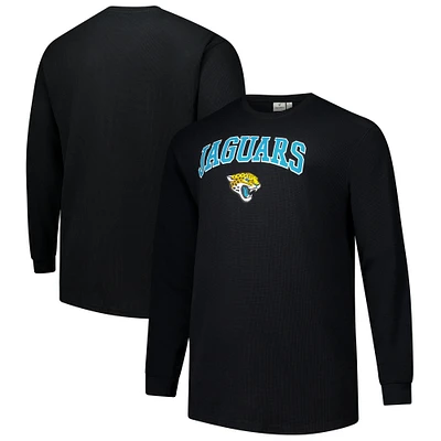 Men's Fanatics Black Jacksonville Jaguars Big & Tall Thermal Long Sleeve T-Shirt