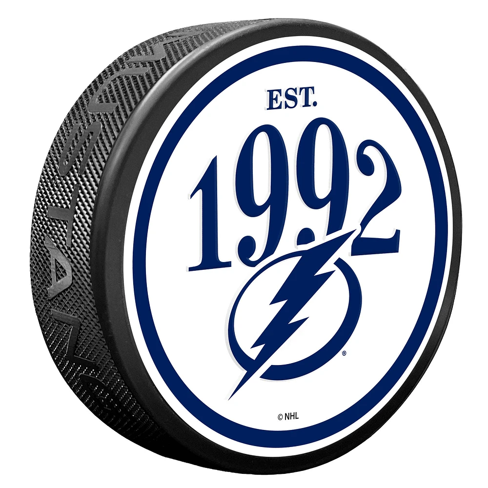 Tampa Bay Lightning Founding Year Puck
