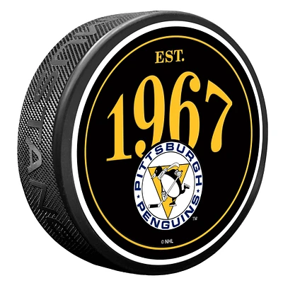 Pittsburgh Penguins Founding Year Puck