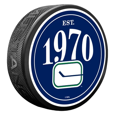 Vancouver Canucks Founding Year Puck