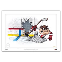 Tasmanian Devil Ottawa Senators 24" x 36" Looney Tunes Fine Art Print - Limited Edition