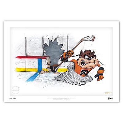 Tasmanian Devil Philadelphia Flyers 24" x 36" Looney Tunes Fine Art Print - Limited Edition