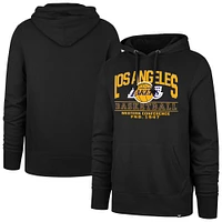 Men's '47 Black Los Angeles Lakers Big & Tall Good Call Headline Pullover Hoodie