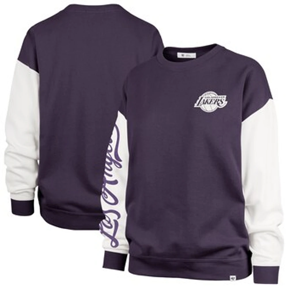 Women's '47 Purple Los Angeles Lakers Plus Rise Andie Pullover Sweatshirt