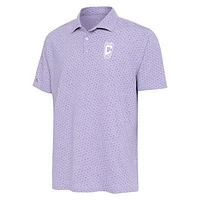 Men's Antigua Lavender Columbus Crew Flicker Polo
