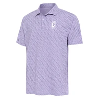Men's Antigua Lavender Columbus Crew Flicker Polo