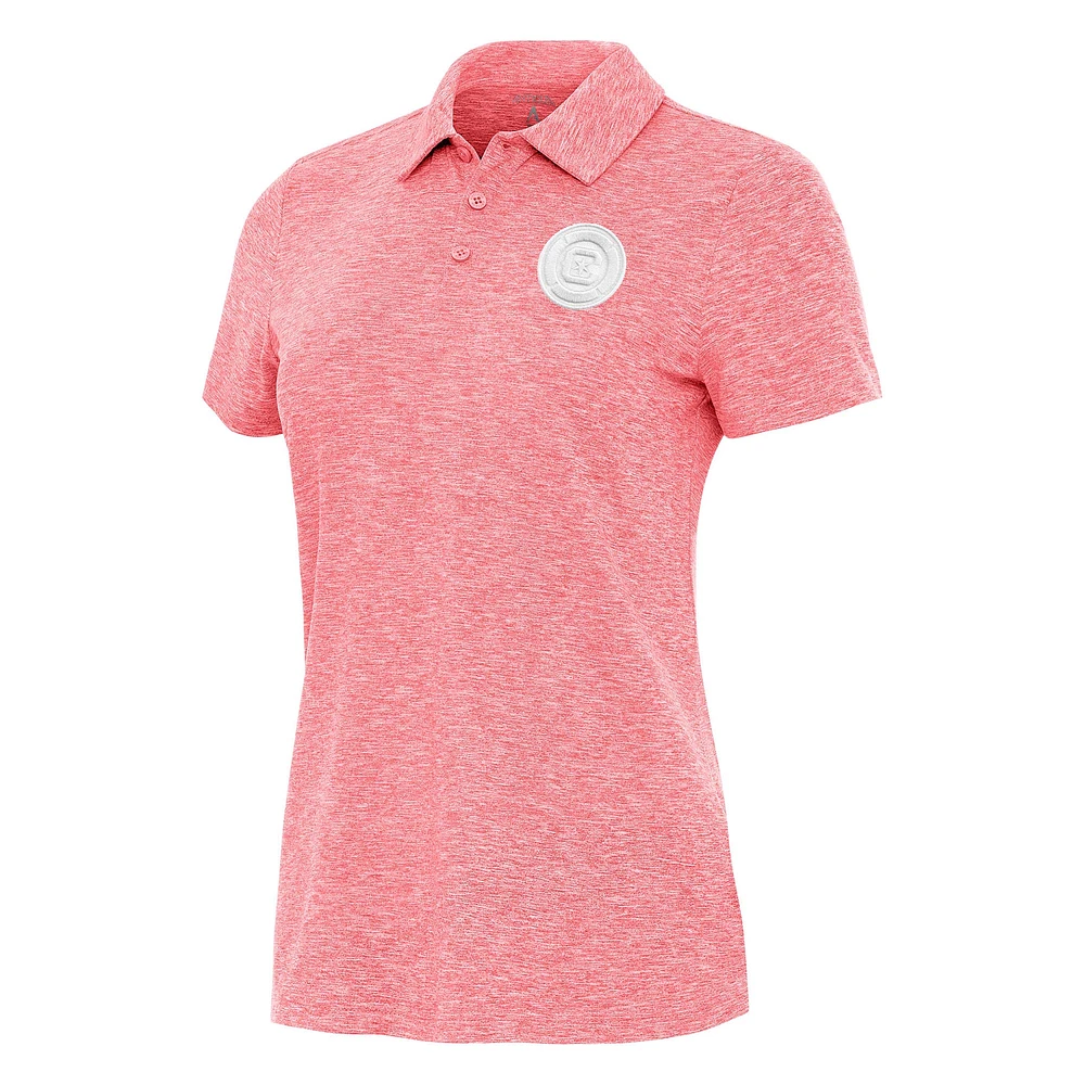 Women's Antigua Pink Chicago Fire Matter Polo