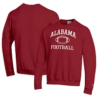 Men's Champion Crimson Alabama Tide Football Icon Pullover Sweatshirt