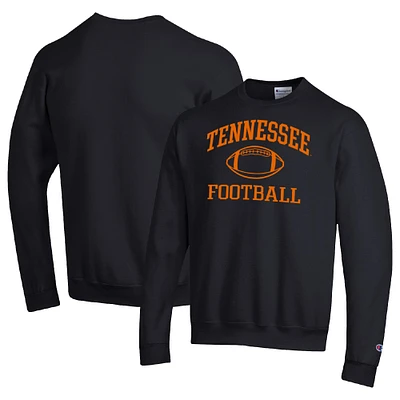 Men's Champion Black Tennessee Volunteers Football Icon Pullover Sweatshirt