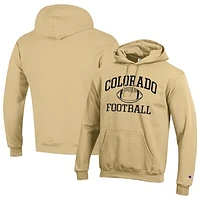 Men's Champion Gold Colorado Buffaloes Football Icon Pullover Hoodie