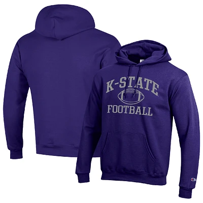 Men's Champion Kansas State Wildcats Football Icon Pullover Hoodie