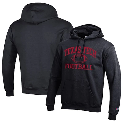 Men's Champion Red Texas Tech Raiders Football Icon Pullover Hoodie