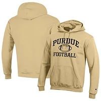 Men's Champion Gold Purdue Boilermakers Football Icon Pullover Hoodie