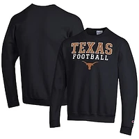 Men's Champion Texas Longhorns Football Stacked Pullover Sweatshirt