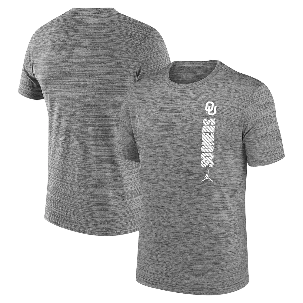 Youth Jordan Brand Gray Oklahoma Sooners Velocity T-Shirt