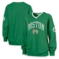 Women's '47  Kelly Green Boston Celtics Rise Wax Pack Daze '80s Oversize Pullover Sweatshirt