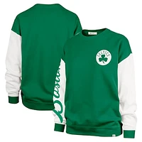 Women's '47 Kelly Green Boston Celtics  Rise Andie Oversized Pullover Sweatshirt