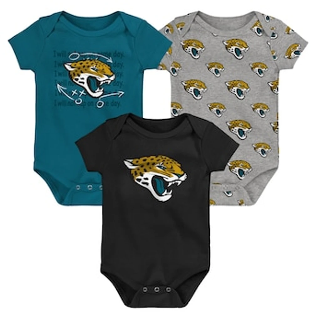 Newborn & Infant Jacksonville Jaguars Team Starter 3-Pack Bodysuit Set