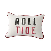 Little Birdie Alabama Crimson Tide Poster Piped Pillow