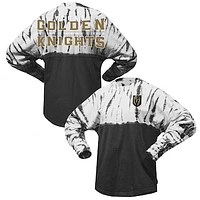 Unisex Spirit Jersey Black Vegas Golden Knights Crystal Half Dye Long Sleeve T-Shirt