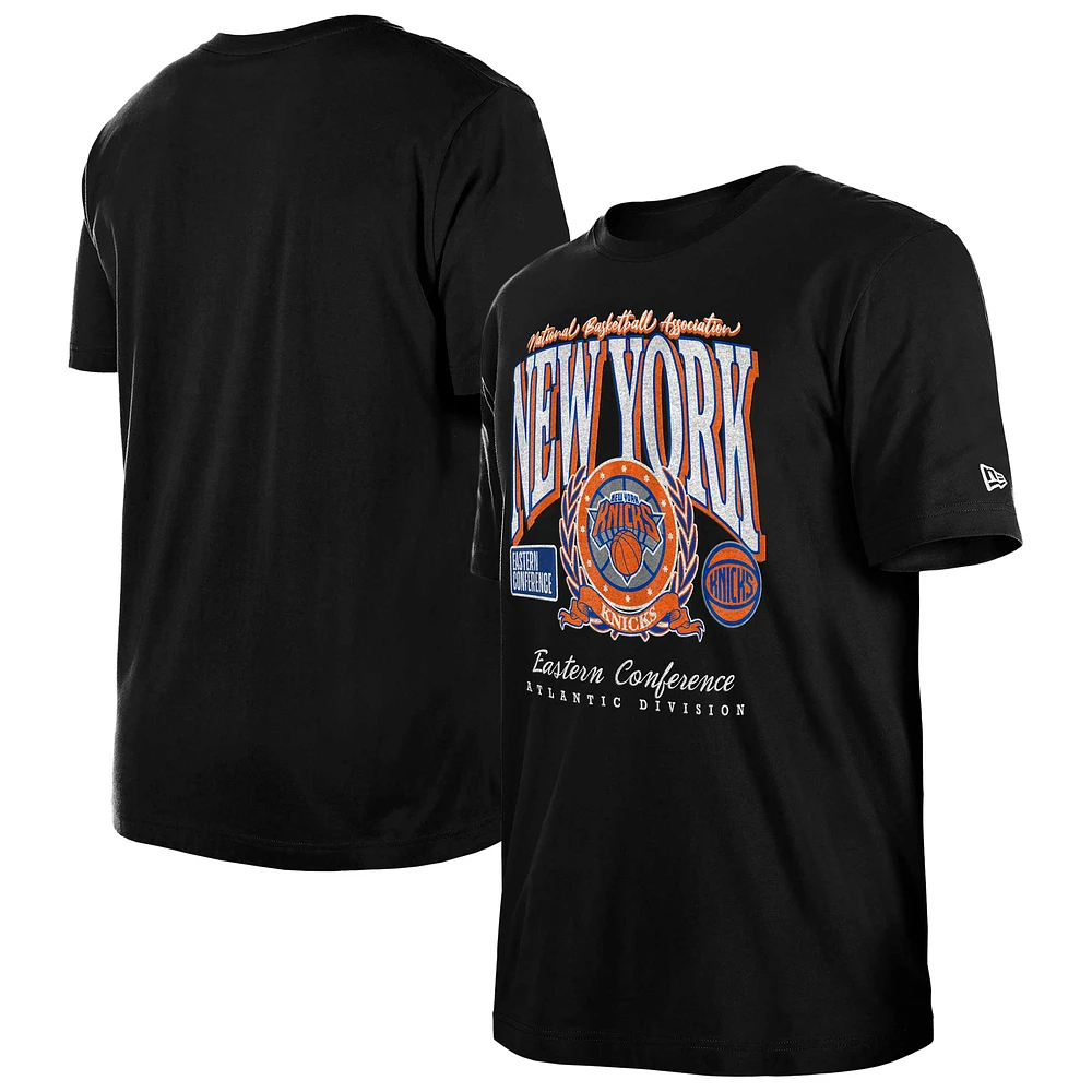 Men's New Era Black York Knicks Sport Classics Enzyme Washed T-Shirt