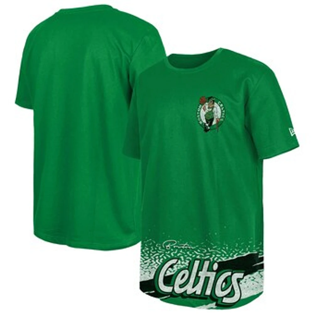 Men's New Era Kelly Green Boston Celtics Sport Classics T-Shirt