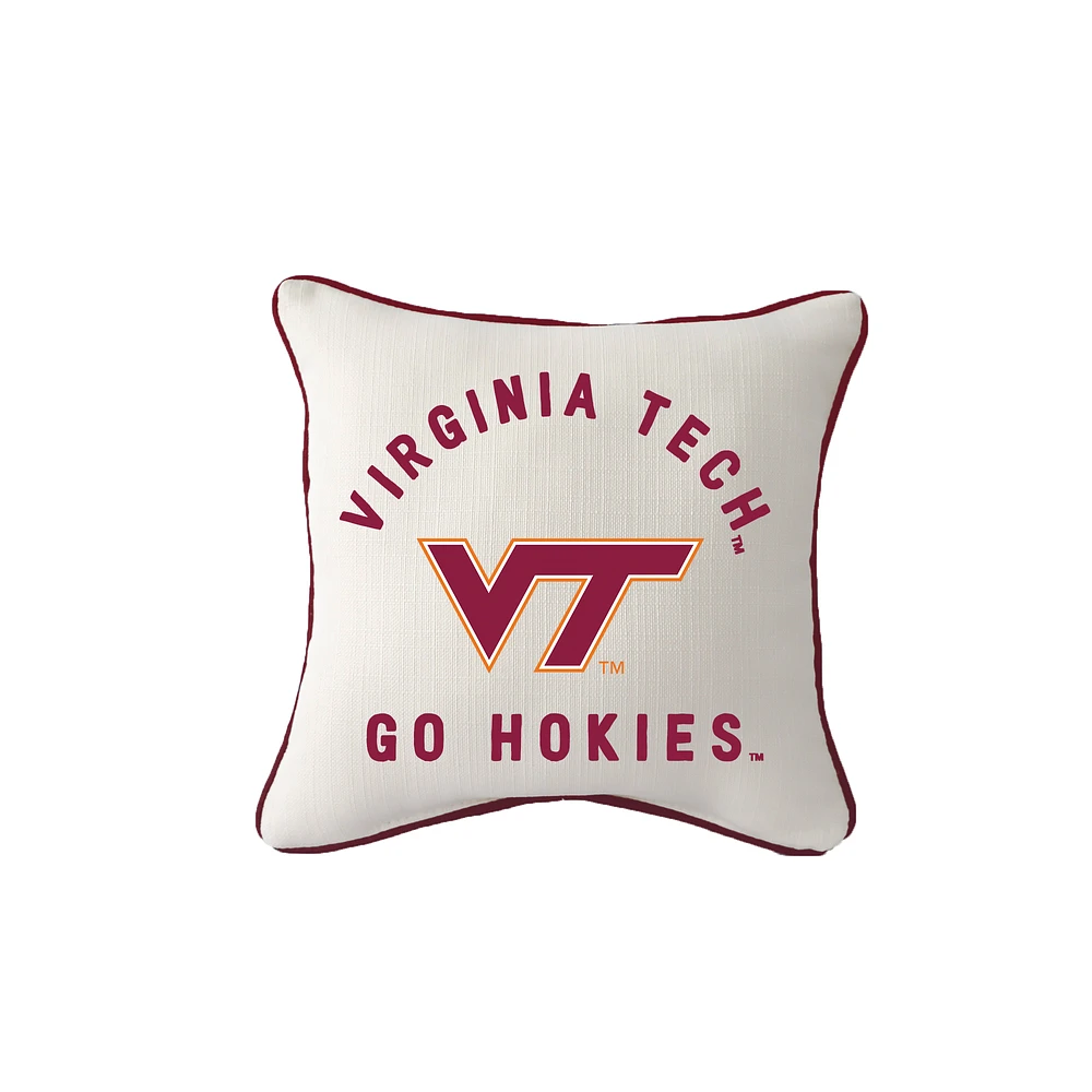 Little Birdie Virginia Tech Hokies Square Piped Pillow