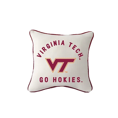 Little Birdie Virginia Tech Hokies Square Piped Pillow